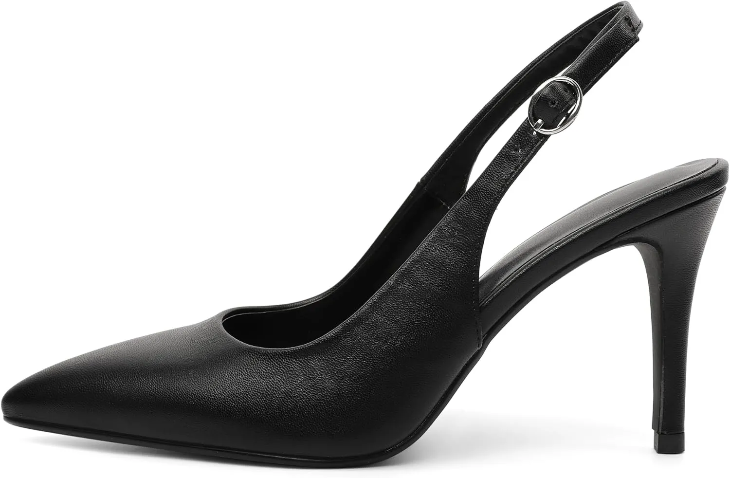 YODEKS Women's Rhinestone Slingback Heels Pointed Toe 3.5 Inch High Heel Pumps Wedding Bridal Party Prom Shoes