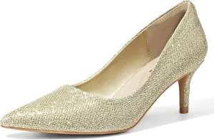 ZURIN Women's Pointed Toe Comfortable Stiletto Heels Closed Toe Dress Pumps Shoes for Wedding Work Office Business